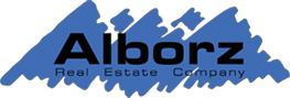 Alborz Real Estate Company Blue Logo